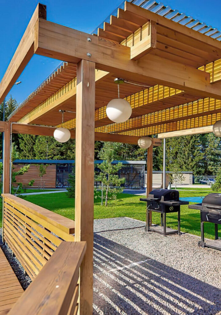 pergola ogrodowa z drewna